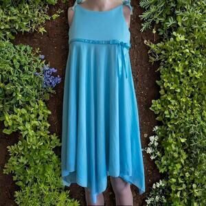 I.N.Girl Stunning Light Blue Flowy Midi Dress Size 16